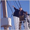 Titanic : foto Danny Nucci, James Cameron, Leonardo DiCaprio