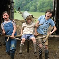 La niñera mágica y el Big Bang : Foto Asa Butterfield, Lil Woods, Oscar Steer