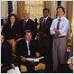 El ala oeste de la Casa Blanca : foto Allison Janney, Bradley Whitford, Dule Hill, Janel Moloney, John Spencer