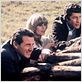 foto Gareth Hunt, Joanna Lumley, Patrick MacNee