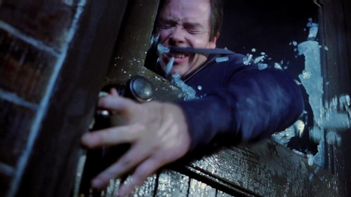 before leaving, the power is cut, and are trapped in the house for the creatures