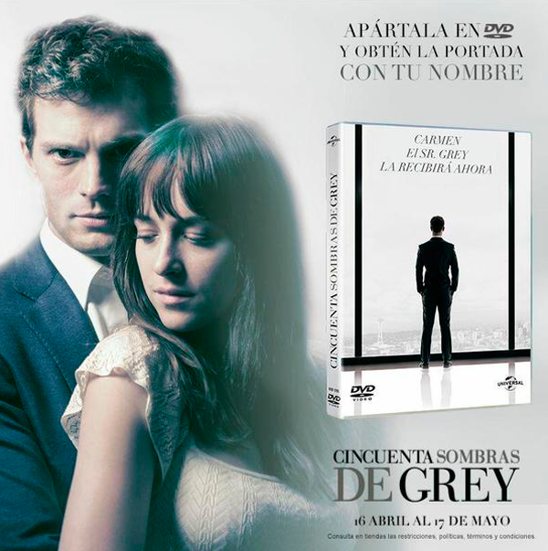 Cincuenta Sombras De Grey La Edición Mexicana Del Dvd Tendrá Carátula Personalizada 9553