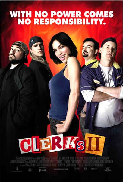 Clerks II : cartel Brian O'Halloran, Jason Mewes, Jeff Anderson, Kevin Smith, Rosario Dawson