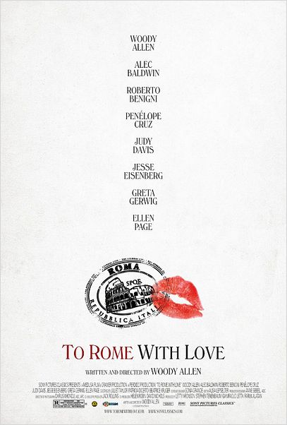A Roma con amor (To Rome with Love) : cartel