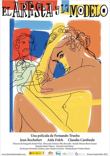 El artista y la modelo : Cartel