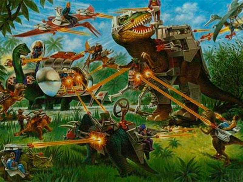 Serie De Dinosaurios Que Se Transforman En Robots