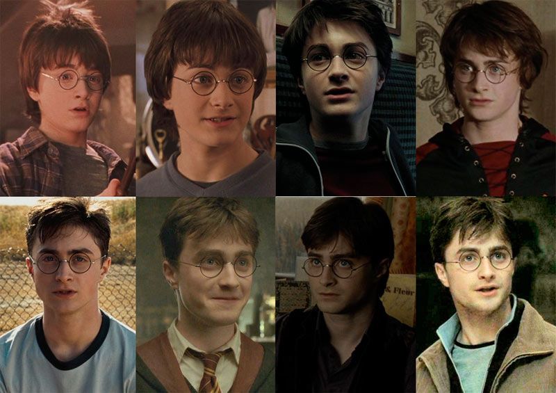 'Harry Potter' Así cambiaron sus protagonistas en cada entrega de la