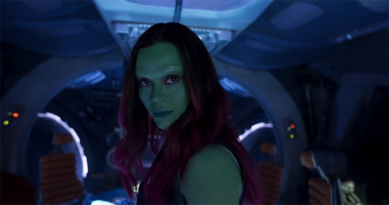 Zoe Saldana como Gamora