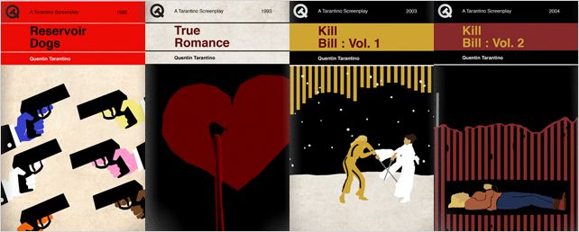 ¡9 películas de Tarantino convertidas en portadas de libros!