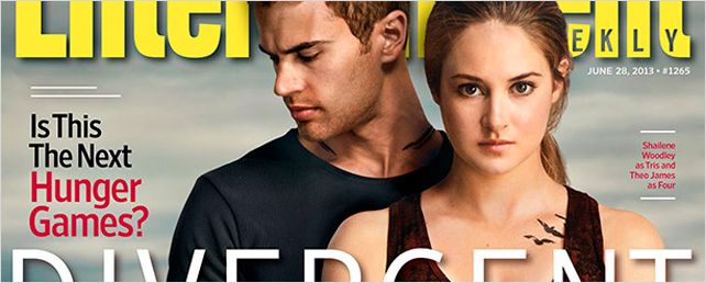 'Divergente': ¡Portada de 'EW' con Shailene Woodley y Theo James!