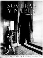 Cartel de Sombras y niebla
