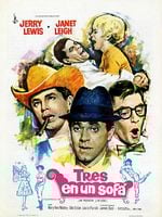 Cartel de Tres en un sofá