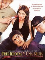 Cartel de Tres idiotas y una bruja