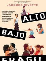 Cartel de Alto bajo frágil