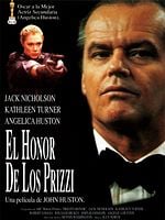 Cartel de El honor de los Prizzi