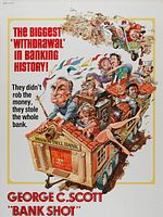 Cartel de El loco, loco asalto a un banco