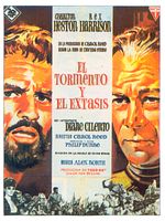 Cartel de El tormento y el éxtasis