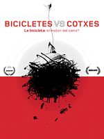 Cartel de Bicicletas vs coches