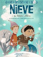 Cartel de Nieve y los árboles mágicos