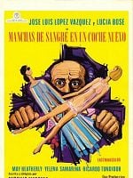 Cartel de Manchas de sangre en un coche nuevo