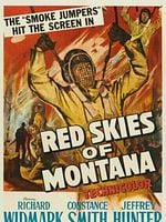Cartel de Cielo rojo de Montana