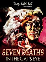 Cartel de Siete muertos en el ojo del gato