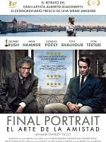 Cartel de Final Portrait. El arte de la amistad