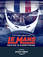 Cartel de Le Mans: Una carrera apasionante