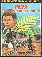 Cartel de Papá está en viaje de negocios