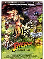 Cartel de Sheena, reina de la selva