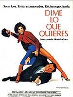 Cartel de Dime lo que quieres