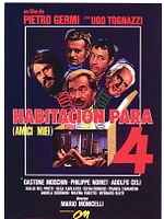 Cartel de Habitación para cuatro