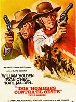 Cartel de Dos hombres contra el oeste
