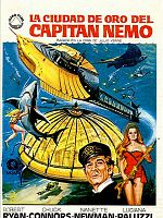 Cartel de La ciudad de oro del capitán Nemo