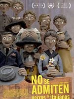 Cartel de No se admiten perros ni italianos