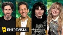 imagen de Jason Reitman, Finn Wolfhard, Mckenna Grace, Paul Rudd, Carrie Coon, Celeste O'Connor, Logan Kim Entrevista: Cazafantasmas: Más allá