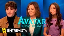 imagen de Trinity Jo-Li Bliss, Jack Champion, Sigourney Weaver Interview : Avatar: El sentido del agua
