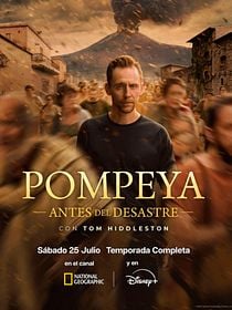 Cartel de Pompeya antes del desastre, con Tom Hiddleston