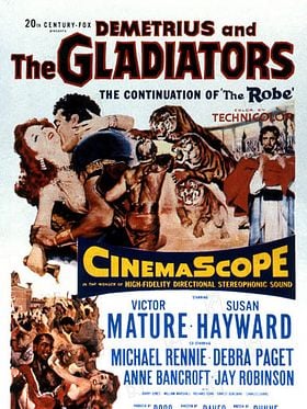 Cartel de Demetrius y los gladiadores
