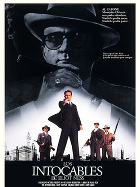 Cartel de Los intocables de Eliot Ness