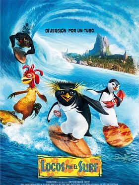 Cartel de Locos por el surf