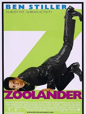 Cartel de Zoolander, un descerebrado de moda