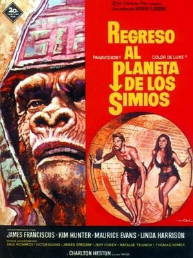 Cartel de Regreso al Planeta de los Simios