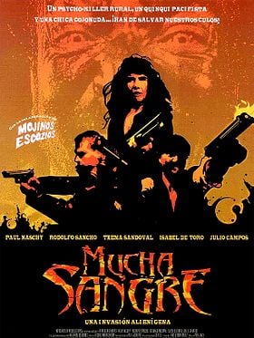 Cartel de Mucha sangre