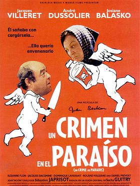 Cartel de Un crimen en el paraíso