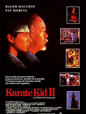 Cartel de Karate Kid II: La historia continúa