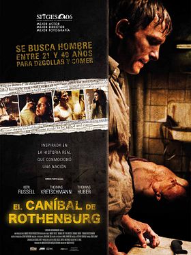 Cartel de El caníbal de Rohtenburg