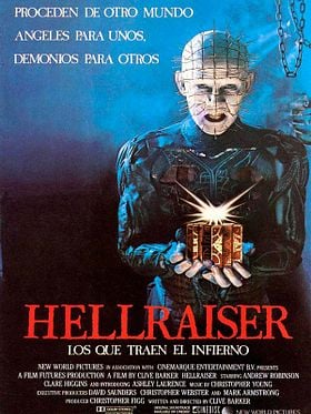 Cartel de Hellraiser (Los que traen el infierno)