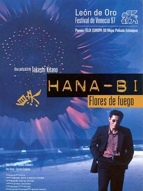 Cartel de Hana-bi (Flores de fuego)