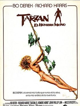 Cartel de Tarzán, el hombre mono